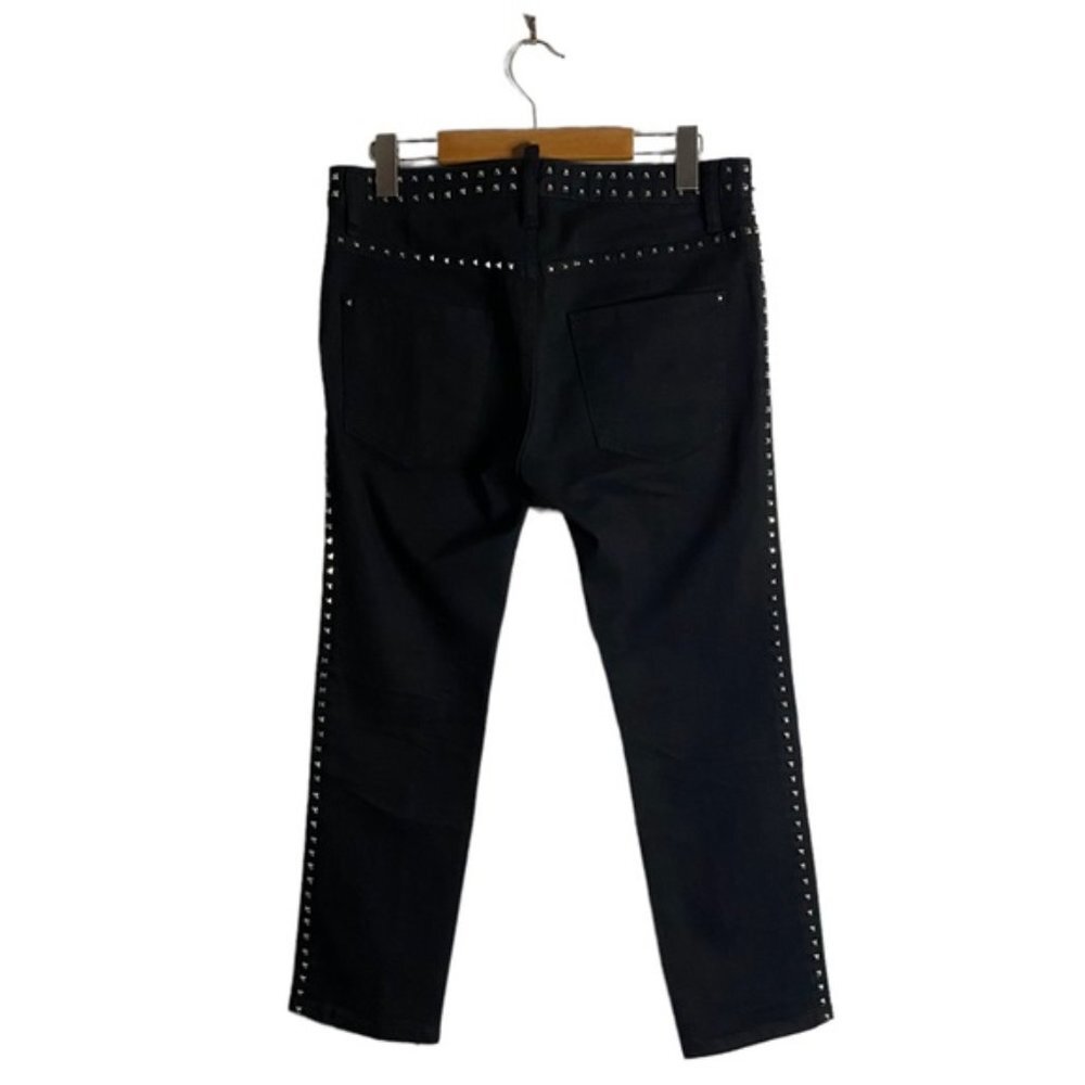Dsquared2 Women Black Studded Skinny Denim Jeans View 5